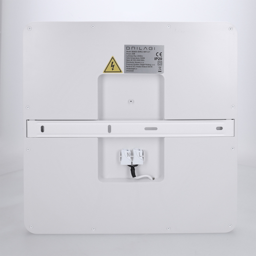 Brilagi - LED griestu lampa ar aptumšošanas funkciju ESTELA SQUARE LED/36W/230V 3000-6500K 31x31 cm balta + ar tālvadības pulti