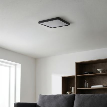 Brilagi - LED aptumšojama griestu lampa ESTELA SQUARE LED/36W/230V 3000-6500K 31x31 cm melna + tālvadība