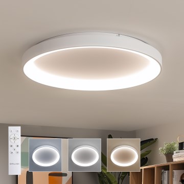 Brilagi - LED aptumšojams griestu gaismeklis FALCON II LED/108W/230V 3000-6500K Ø 80 cm balts + tālvadības pults