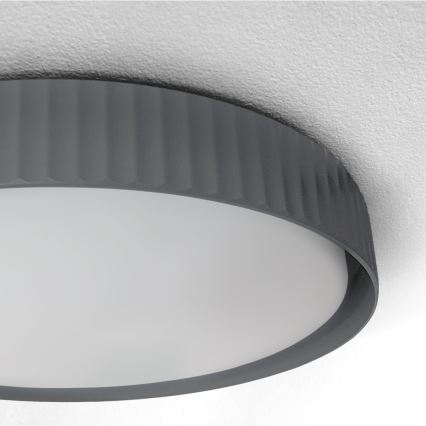 Brilagi - LED aptumšojams griestu gaismeklis LUCIA LED/48W/230V 3000-6500K Ø 41 cm pelēks + tālvadības pults