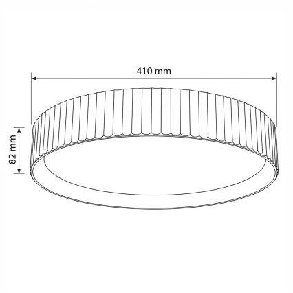 Brilagi - LED regulējams griestu gaismeklis LUCIA LED/48W/230V 3000-6500K Ø 41 cm pelēks + tālvadība