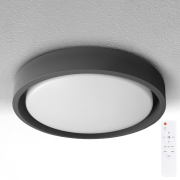 Brilagi - LED aptumšojams griestu gaismeklis MATTEO LED/48W/230V 3000-6500K Ø 41 cm melns + tālvadība