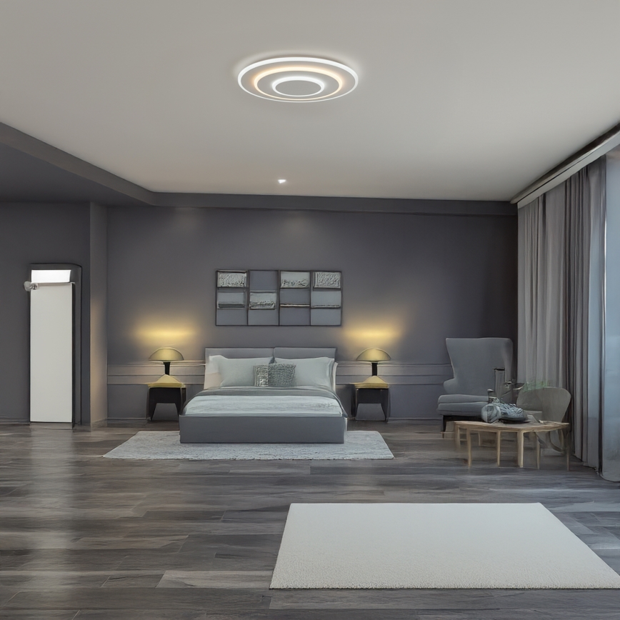 Brilagi - LED griestu lampa ar regulējamu spilgtumu MODERN, 58W, 230V, 3000–6000K, Ø 46,3 cm + tālvadības pults