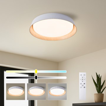 Brilagi - LED aptumšojams griestu gaismeklis ORINO LED/54W/230V 3000-6000K balts Ø 43 cm + tālvadības pults