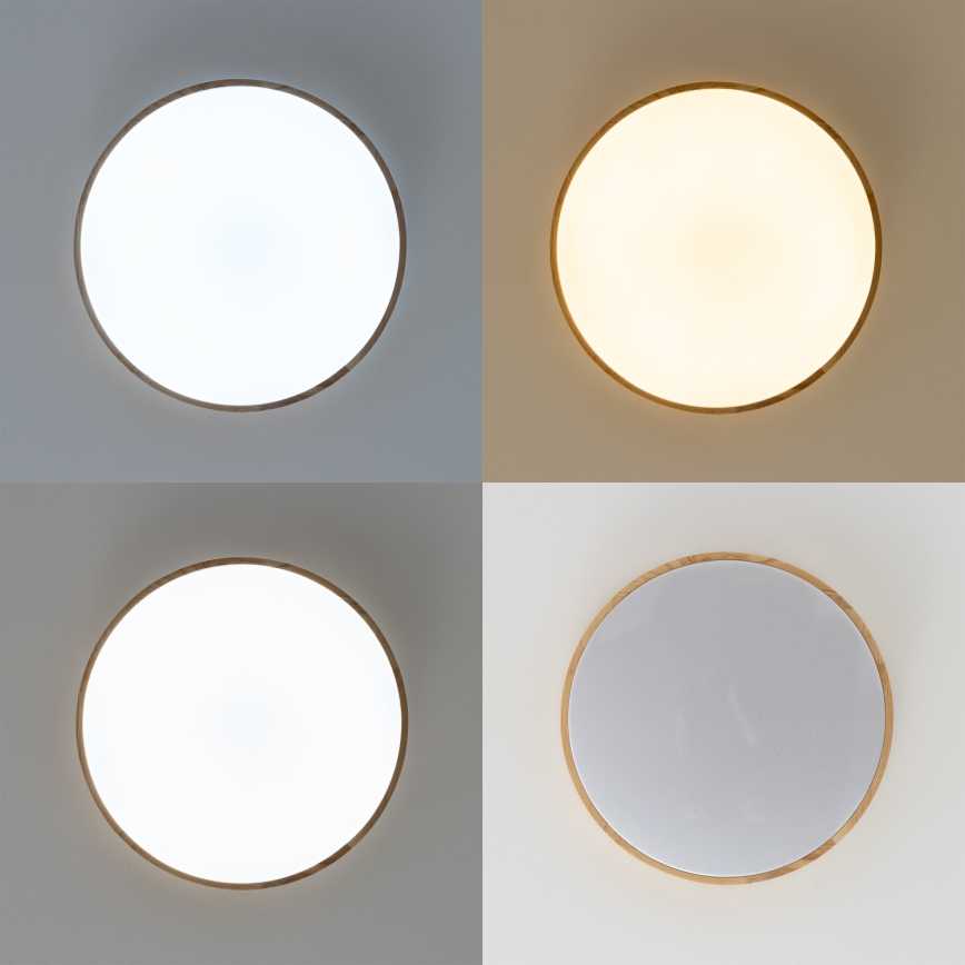 Brilagi - LED Aptumšojams griestu gaismeklis PINE LED/60W/230V 3000-6500K + tālvadības pults