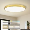 Brilagi - LED aptumšojams griestu gaismeklis POOL SMART LED/128W/230V 3000-6000K 100 cm zelta krāsa Wi-Fi Tuya + tālvadības pults