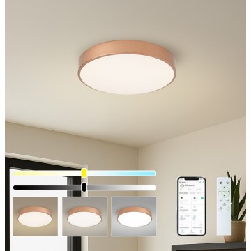 BRILAGI - LED aptumšojams griestu gaismeklis POOL SMART LED/48W/230V 3000-6000K Ø 40 cm Wi-Fi Tuya vara krāsā + tālvadības pults