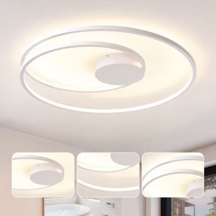 Brilagi - LED regulējams griestu lukturis TWISTER LED/105W/230V 3000-6000K Ø 100 cm balts + tālvadības pults