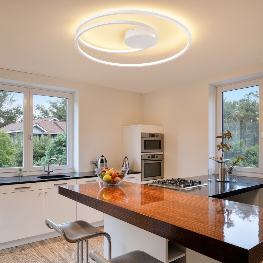 Brilagi - LED regulējams griestu lukturis TWISTER LED/105W/230V 3000-6000K Ø 100 cm balts + tālvadības pults