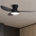 Brilagi - LED Aptumšojams griestu ventilators LED/30W/230V 3000-6500K melna + tālvadības pults