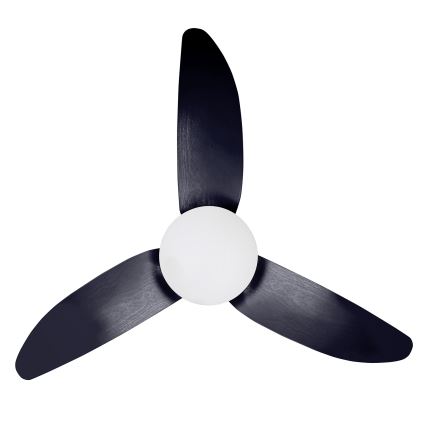 Brilagi - LED Aptumšojams griestu ventilators LED/30W/230V 3000-6500K melna + tālvadības pults