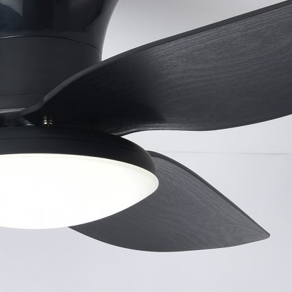 Brilagi - LED Aptumšojams griestu ventilators LED/30W/230V 3000-6500K melna + tālvadības pults