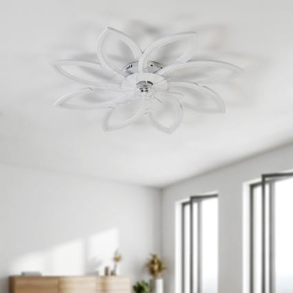 Brilagi - LED regulējams griestu ventilators LED/43W/230V 3000-6500K pr. 90 cm balts + ar tālvadības pulti