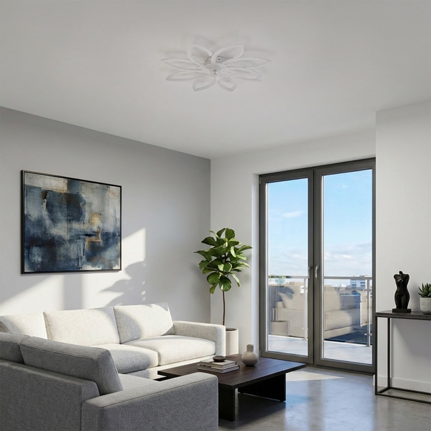 Brilagi - LED regulējams griestu ventilators LED/43W/230V 3000-6500K pr. 90 cm balts + ar tālvadības pulti