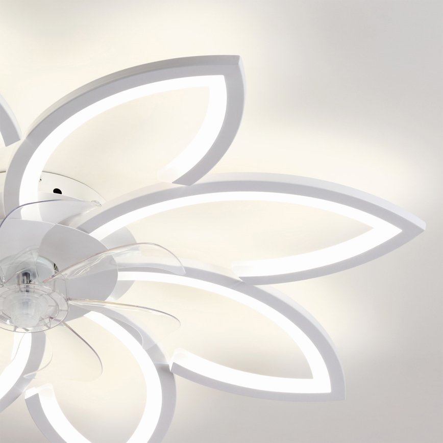 Brilagi - LED regulējams griestu ventilators LED/43W/230V 3000-6500K pr. 90 cm balts + ar tālvadības pulti
