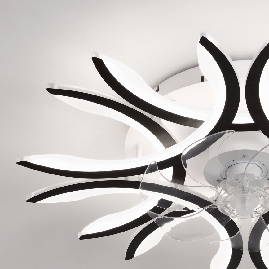 Brilagi - LED dimmējams griestu ventilators LED/70W/230V Ø 76 cm melns + tālvadības pults