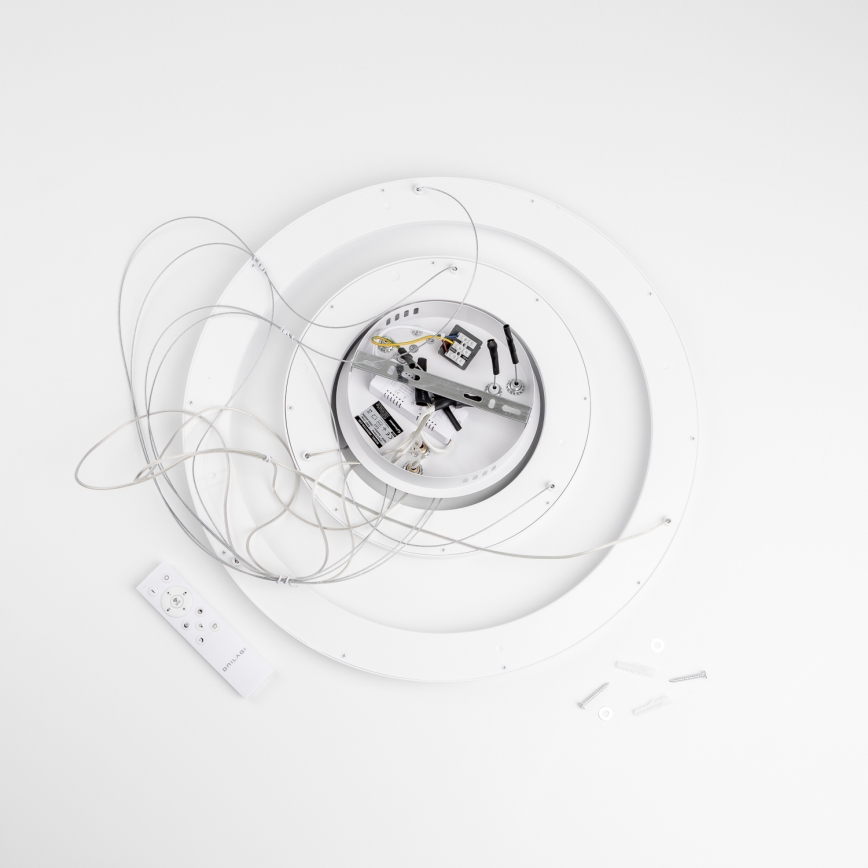 Brilagi - aptumšojams LED lustrs uz troses FALCON SLIM LED/68W/230V 3000-6500K diam. 50 cm balts + tālvadības pults