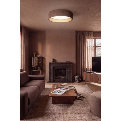 BRILAGI - LED aptumšojams griestu gaismeklis VELVET SMARTIX STARS LED/36W/230V 3000–6000K Ø 55 cm brūns/zelts Wi-Fi Tuya Beacon + tālvadības pults