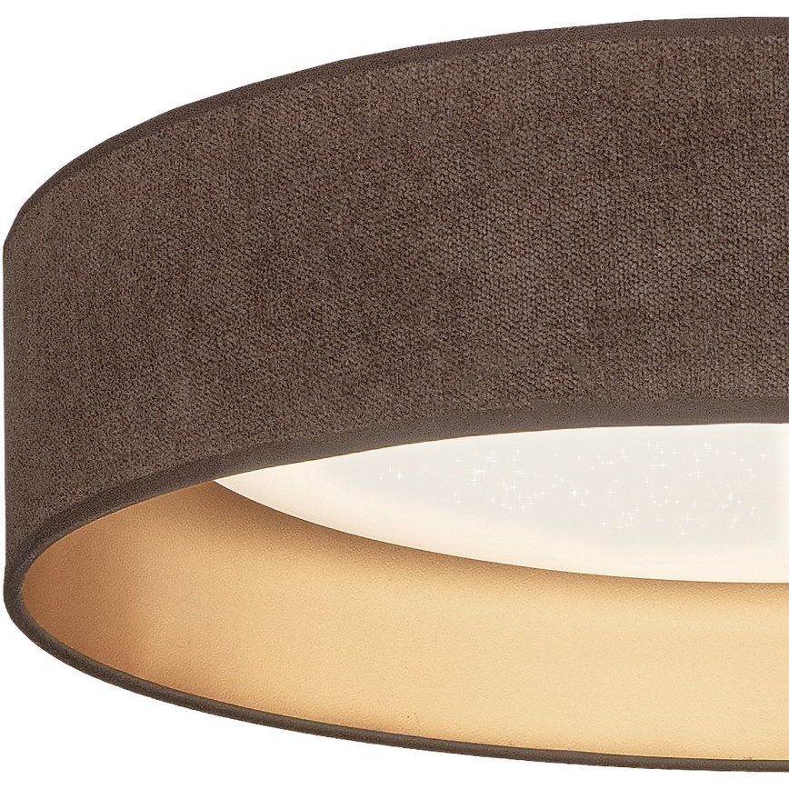 BRILAGI - LED aptumšojams griestu gaismeklis VELVET SMARTIX STARS LED/36W/230V 3000–6000K Ø 55 cm brūns/zelts Wi-Fi Tuya Beacon + tālvadības pults