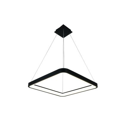 Brilagi - aptumšojama LED lustra uz troses FALCON SLIM LED/50W/230V 3000-6500K 50x50 cm melna + tālvadības pults