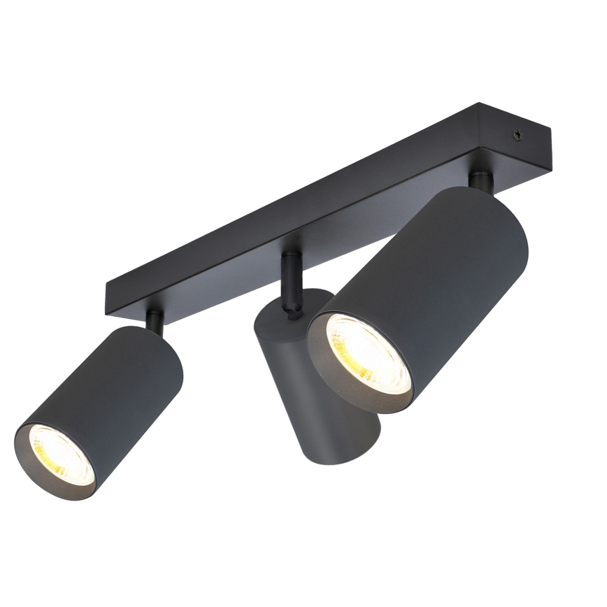 Brilagi - LED RGBW dimējams punktveida gaismeklis SELE 3xGU10/4,8W/230V 3000K antracīts + tālvadības pults