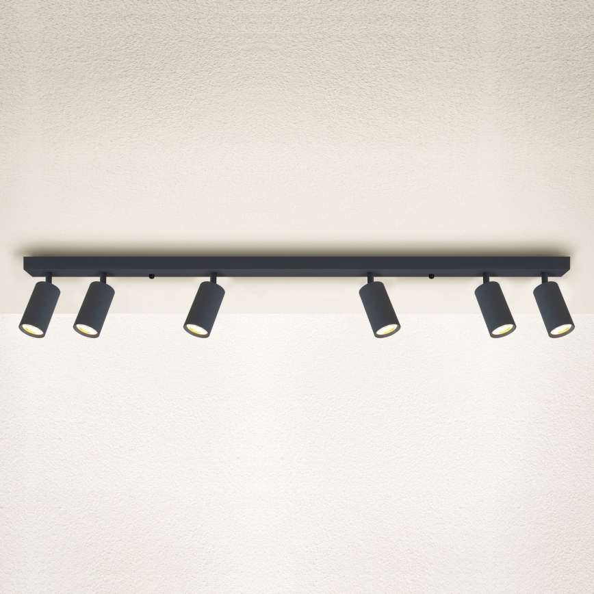 Brilagi - LED aptumšojams punktveida gaismeklis SELE 6xGU10/6,5W/230V 2700-6500K antracīts