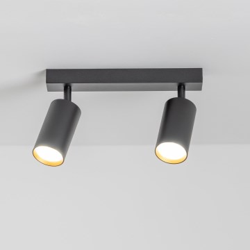 Brilagi - LED aptumšojams spotgaismeklis SELE 2xGU10/6,5W/230V 2700-6500K melna/zelta