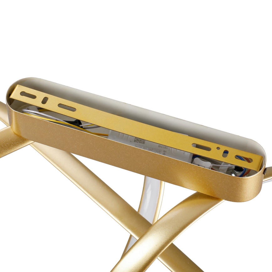 Brilagi - regulējama LED virsmas griestu lampa TWISTER LED/60W/230V 3000-6000K zelta + tālvadības pults