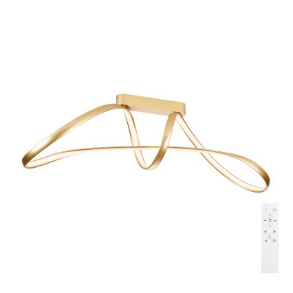 Brilagi - regulējama LED virsmas griestu lampa TWISTER LED/60W/230V 3000-6000K zelta + tālvadības pults