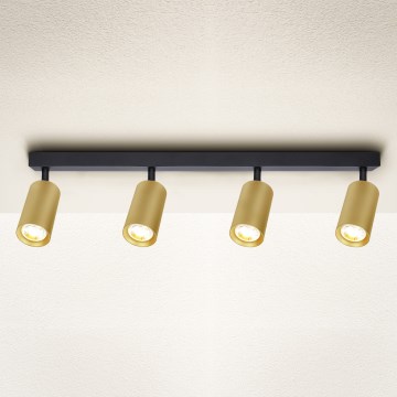 Brilagi - LED aptumšojams virziena gaismeklis SELE GOLDEN 4xGU10/6,5W/230V 2700-6500K melns/zelts