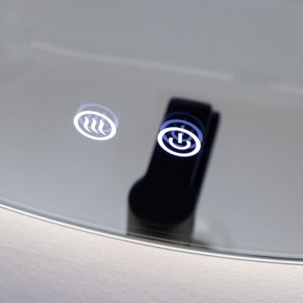 Brilagi - LED vannas istabas spogulis ar apsildi DEMI ECO LED/12W/230V Ø 60 cm IP44 CRI 90 dimējams + CCT