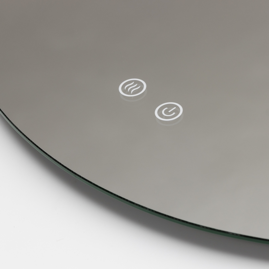 Brilagi - LED vannas istabas spogulis ar apsildi DEMI ECO LED/12W/230V Ø 60 cm IP44 CRI 90 dimējams + CCT