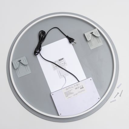 Brilagi - LED vannas istabas spogulis ar apsildi DEMI ECO LED/12W/230V Ø 60 cm IP44 CRI 90 dimējams + CCT