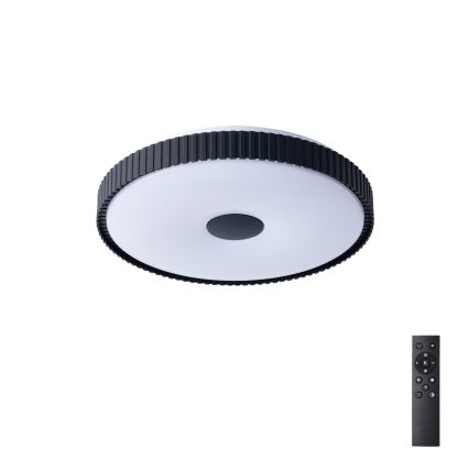 Brilagi - aptumšojama LED griestu lampa CORVO LED/72W/230V 3000-6000K melna Ø 50 cm + ar tālvadības pulti