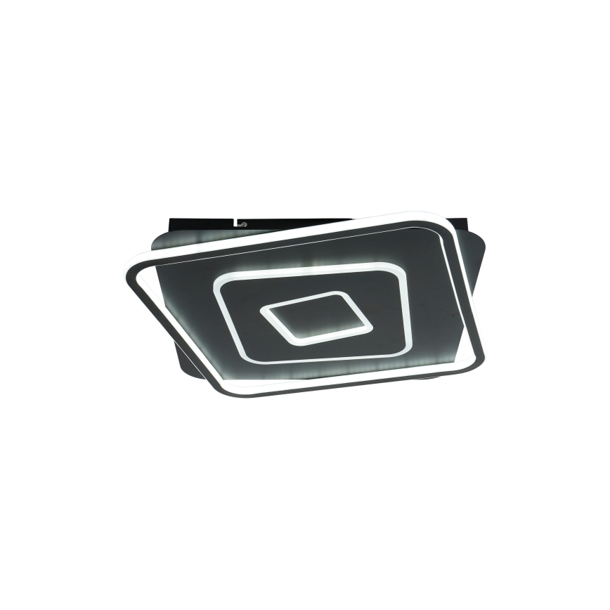 Brilagi - LED regulējams griestu gaismeklis IRIS LED/98W/230V 3000-6000K 50x50 cm melns + ar tālvadības pulti