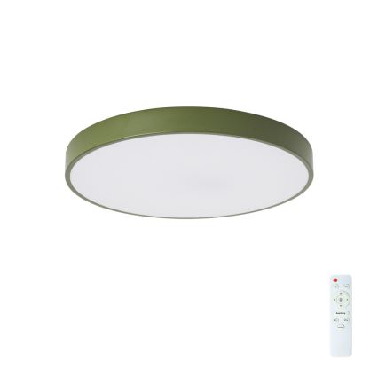 Brilagi - Dimējama LED griestu lampa POOL LED/60W/230V 3000–6000K Ø 50 cm zaļa + tālvadība