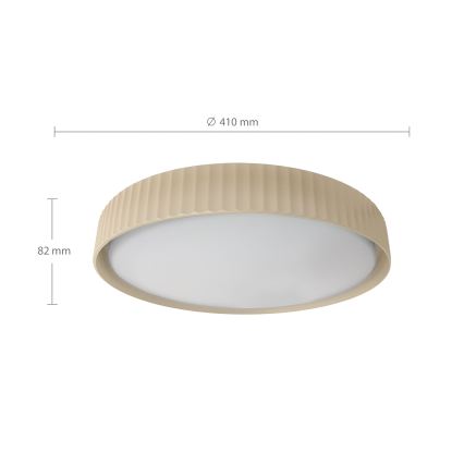 Brilagi - Regulējams LED griestu gaismeklis LUCIA LED/48W/230V 3000-6500K Ø 41 cm bēšs + ar tālvadības pulti