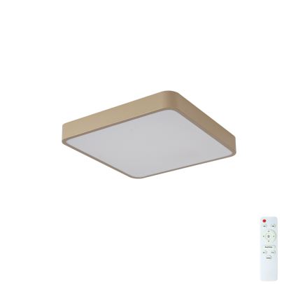 BRILAGI - LED dimējama griestu lampa POOL SQUARE LED/36W/230V 3000-6000K 40x40 cm bēša + tālvadības pults