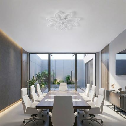 Brilagi - dimējamais LED griestu ventilators LED/43W/230V Ø 90 cm balts + tālvadība