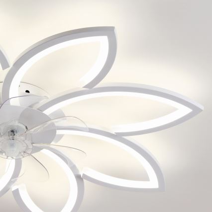 Brilagi - dimējamais LED griestu ventilators LED/43W/230V Ø 90 cm balts + tālvadība