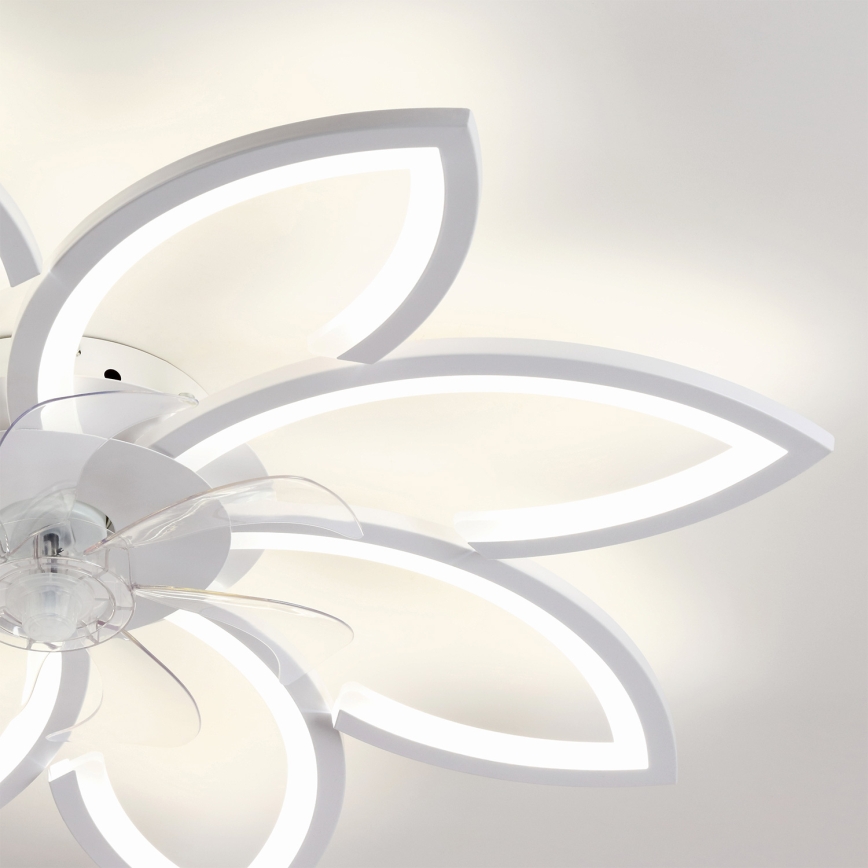 Brilagi - dimējamais LED griestu ventilators LED/43W/230V Ø 90 cm balts + tālvadība