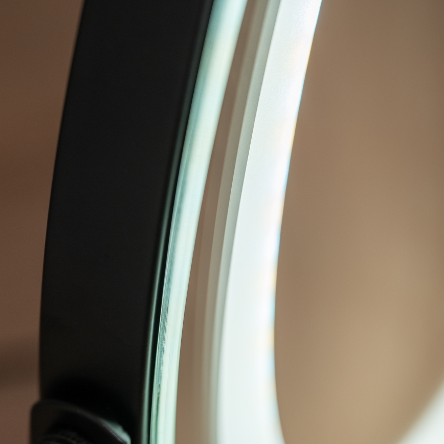 BRILAGI - CALIFORNIA LED grima spogulis ar regulējamu spilgtumu, 17W/230V, 3000/4000/6500K, Ø 42 cm, melns