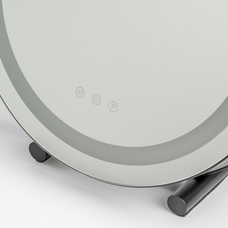 BRILAGI - CALIFORNIA LED grima spogulis ar regulējamu spilgtumu, 17W/230V, 3000/4000/6500K, Ø 42 cm, melns