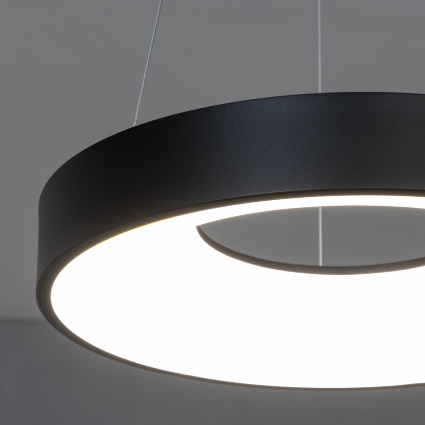 Brilagi - LED lustra ar regulējamu spilgtumu uz vada FALCON II LED/67W/230V 3000–6500K Ø 40 cm melna + tālvadības pults