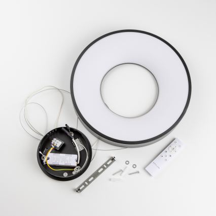 Brilagi - Regulējams LED lustrs uz kabeļa FALCON II LED/67W/230V 3000–6500 K Ø 40 cm melns + tālvadības pults