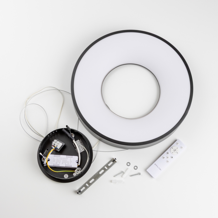 Brilagi - Regulējams LED lustrs uz kabeļa FALCON II LED/67W/230V 3000–6500 K Ø 40 cm melns + tālvadības pults