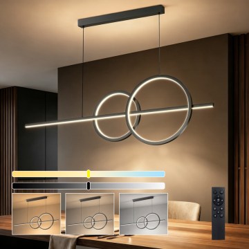 BRILAGI - LED ar regulējamu spilgtumu pakaramais lustrs uz kabeļa SIGNATURE LED/53W/230V 3000-6000K 120 cm, melnā krāsā + ar tālvadības pulti
