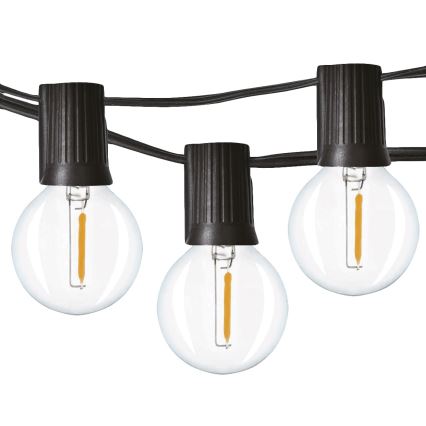 Brilagi - LED Āra dekoratīva virtene GARLAND 25xE12 20m IP44, vēsi balts