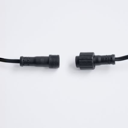 Brilagi - LED āra dekoratīvā gaismas virtene GIRLANDA 25xE12/0,36W/24V 20m melna IP44 silti balta