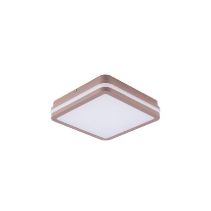 Brilagi - LED āra griestu gaismeklis ar sensoru BENE LED/18W/230V 21,5x21,5 cm brūns IP54